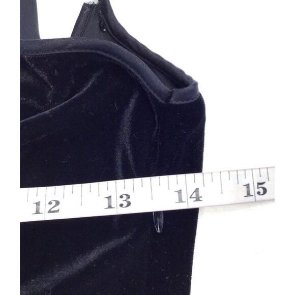 NWT Armani Collezioni Velvet Jersey Black Maxi Dress Sz. 42 - Picture 8 of 8